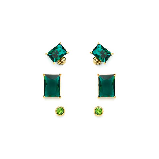 Kit Brinco Collors Green Ouro Vintage